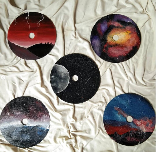 Night Sky & Galaxies (CD Paintings Collection)