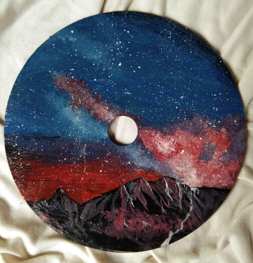 Night Sky (CD Painting)
